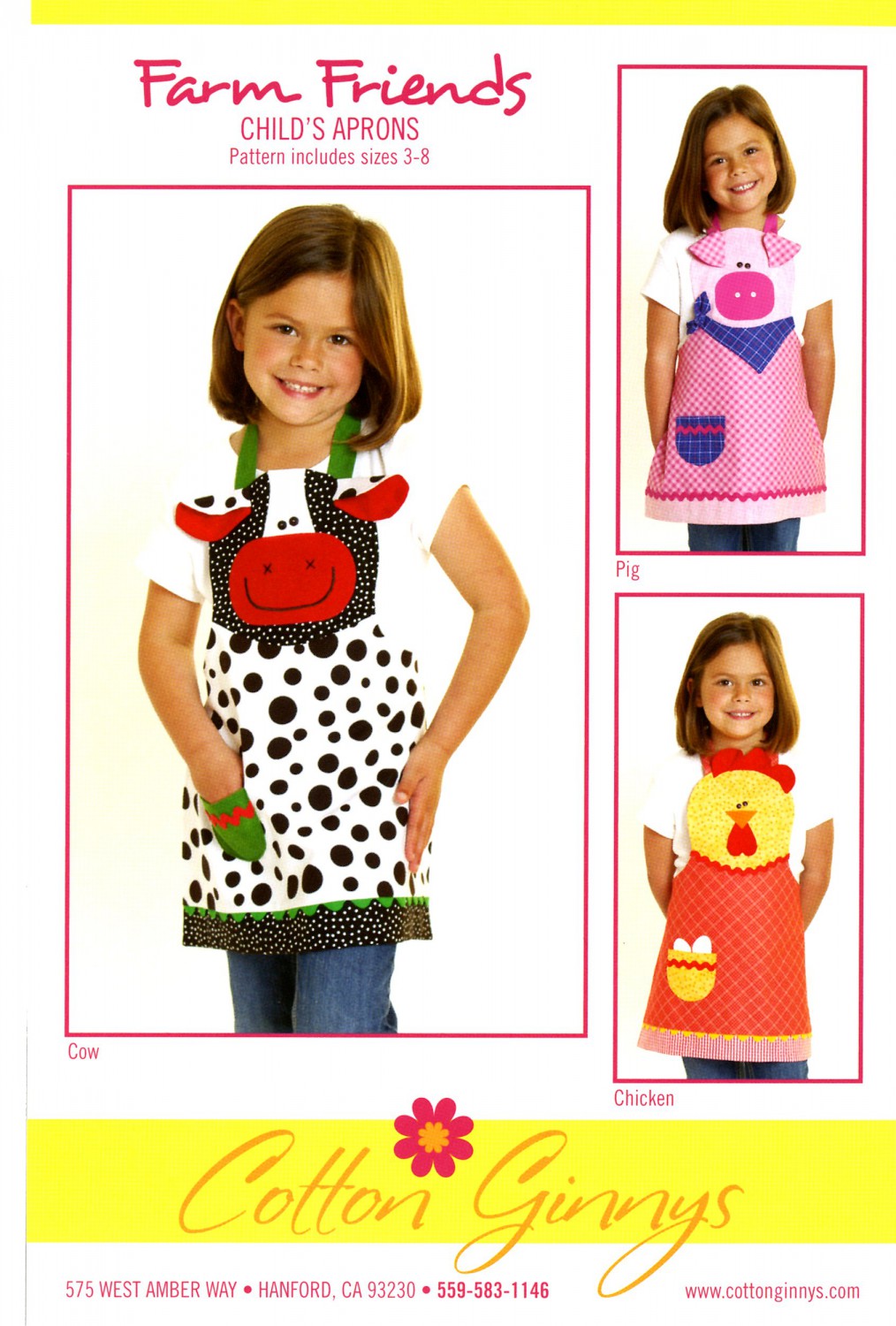 Farm Friends Child’s Aprons – Farm Fresh Fabrics