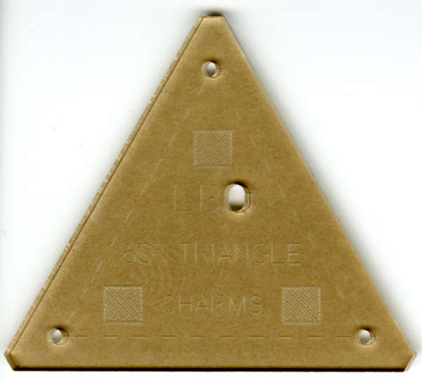 LBQ0347 60 Degree Triangle Charms Template
